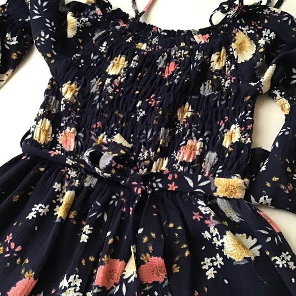 Smukke girl jumpsuit 3/4 bell sleeve flowered. - Picture 7 of 12